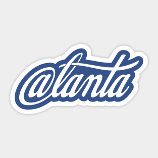 @lanta Script White Sticker